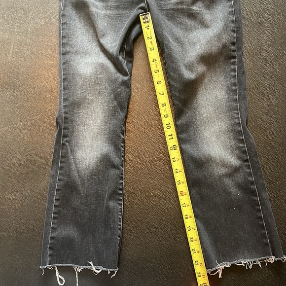 J Brand Selena bootcut frayed hem jeans in color Anthracite - Picture 9 of 10
